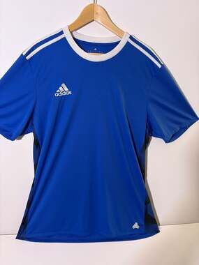 Adidas Entrada 18 Jersey Size XL Blue Soccer Sports T-Shirt